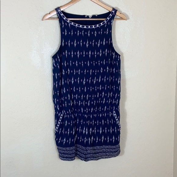 Euc Joie silk embroidered ikat boho romper S - Picture 2 of 9